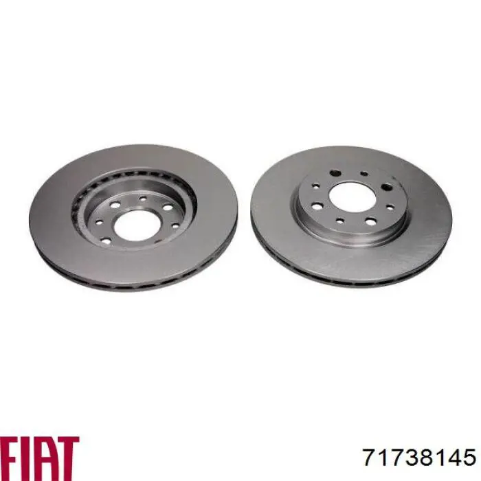 Гальмівні диски передні 71738145 Fiat/Alfa/Lancia