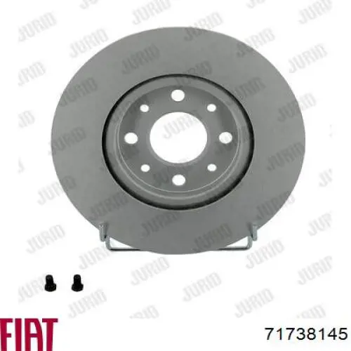 Диск переднього гальма Fiat/Alfa/Lancia 71738145 ціна, від 26.32 USD