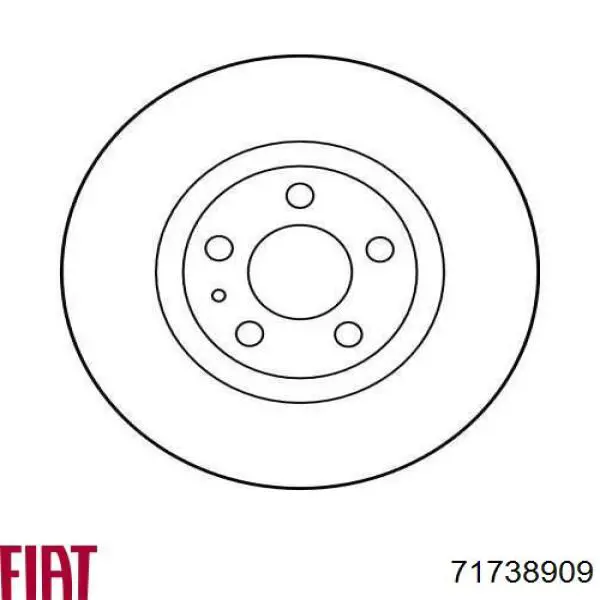 Купити 71738909 Fiat/Alfa/Lancia Ротор гальмівний