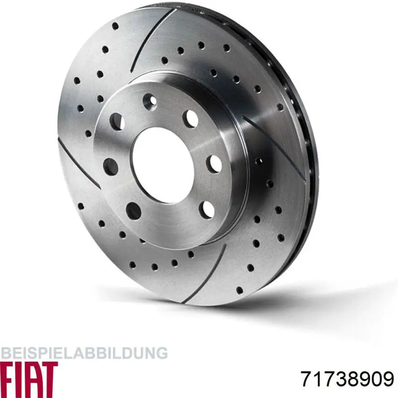 Диск переднього гальма Fiat/Alfa/Lancia 71738909 ціна, від 41.26 USD
