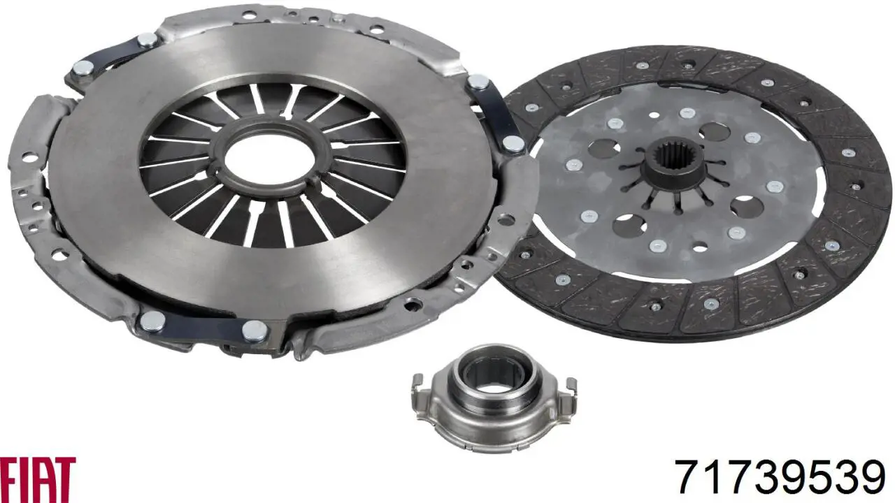 Комплект зчеплення (3 частини) Fiat/Alfa/Lancia 71739539 ціна, від 153.19 USD