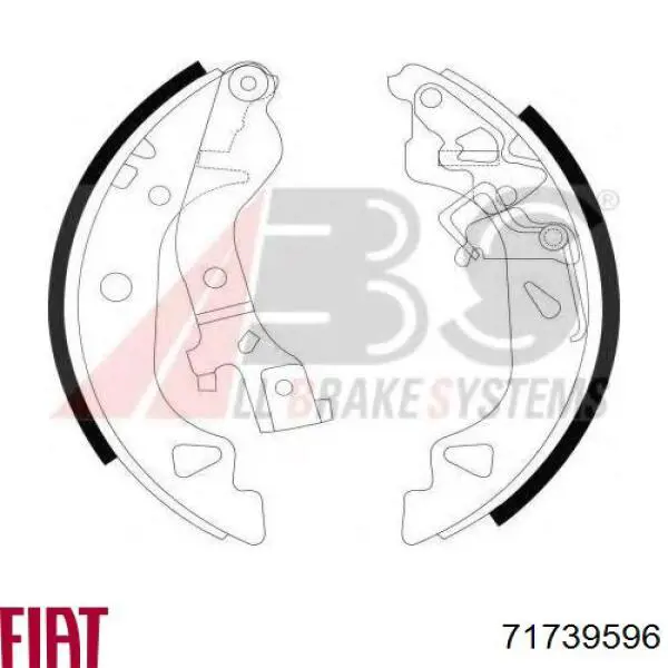 Купити 71739596 Fiat/Alfa/Lancia Колодки гальмові задні, барабанні