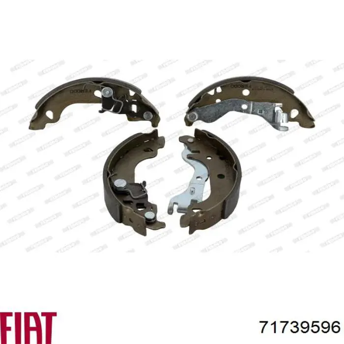 71739596 Fiat/Alfa/Lancia Колодки гальмівні задні, барабанні