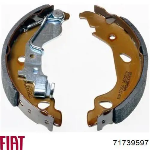 71739597 Fiat/Alfa/Lancia Колодки гальмівні задні, барабанні