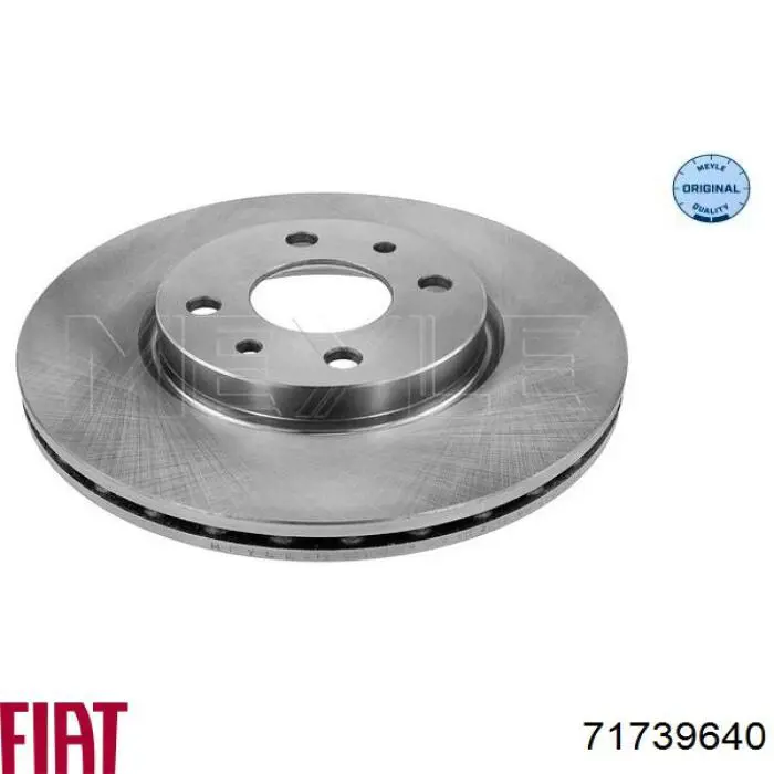 Диск переднього гальма Fiat/Alfa/Lancia 71739640 ціна, від 27.21 USD