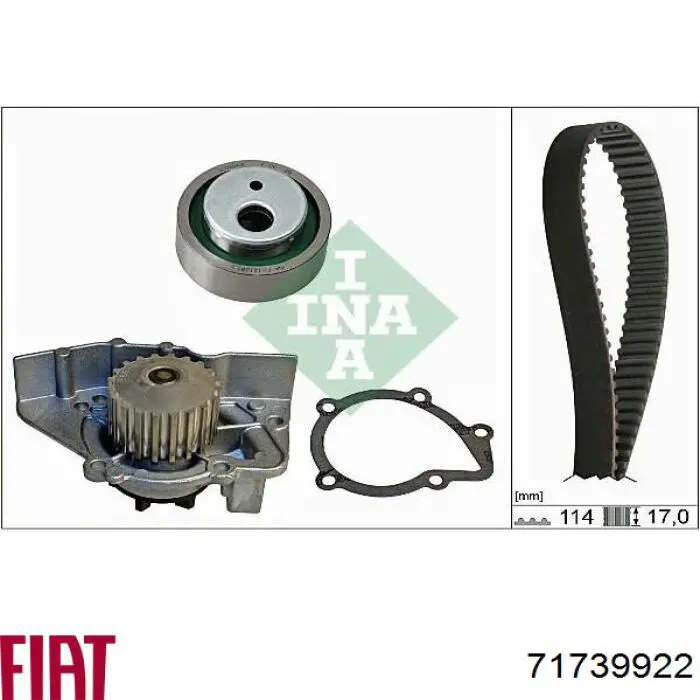 71739922 Fiat/Alfa/Lancia ремінь грм