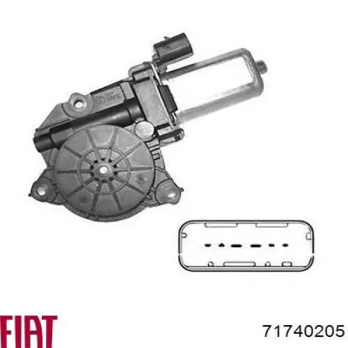 Механізм склопідіймача двері передньої, лівої 71740205 Fiat/Alfa/Lancia