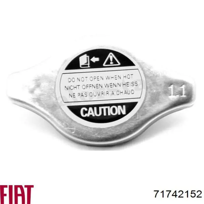 Кришка бачка радіатора Fiat/Alfa/Lancia 71742152 ціна, від 6.55 USD