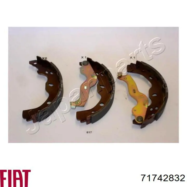 Колодки гальмові задні, барабанні 71742832 Fiat/Alfa/Lancia