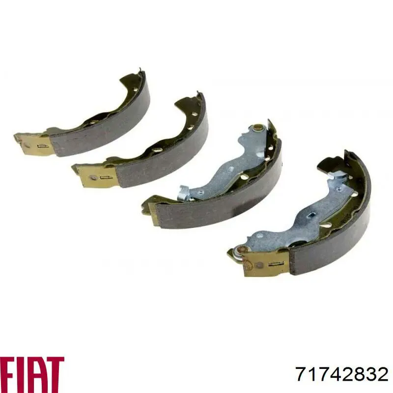 71742832 Fiat/Alfa/Lancia Колодки гальмівні задні, барабанні