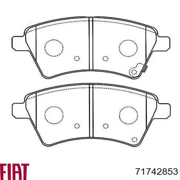 Купити 71742853 Fiat/Alfa/Lancia Колодки гальмівні передні, дискові