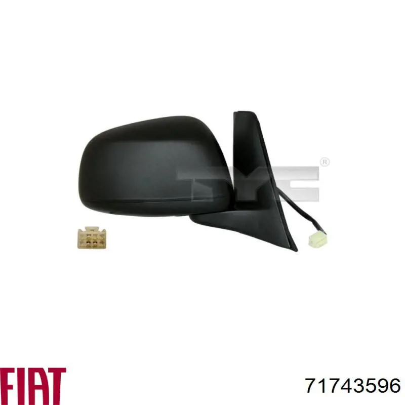 Дзеркало ліве TYC 3350018
