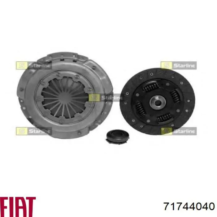 Комплект зчеплення (3 частини) Fiat/Alfa/Lancia 71744040 ціна, від 64.85 USD
