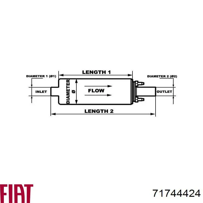Елемент-турбінка паливного насосу Fiat/Alfa/Lancia 71744424 ціна, від 20.06 USD