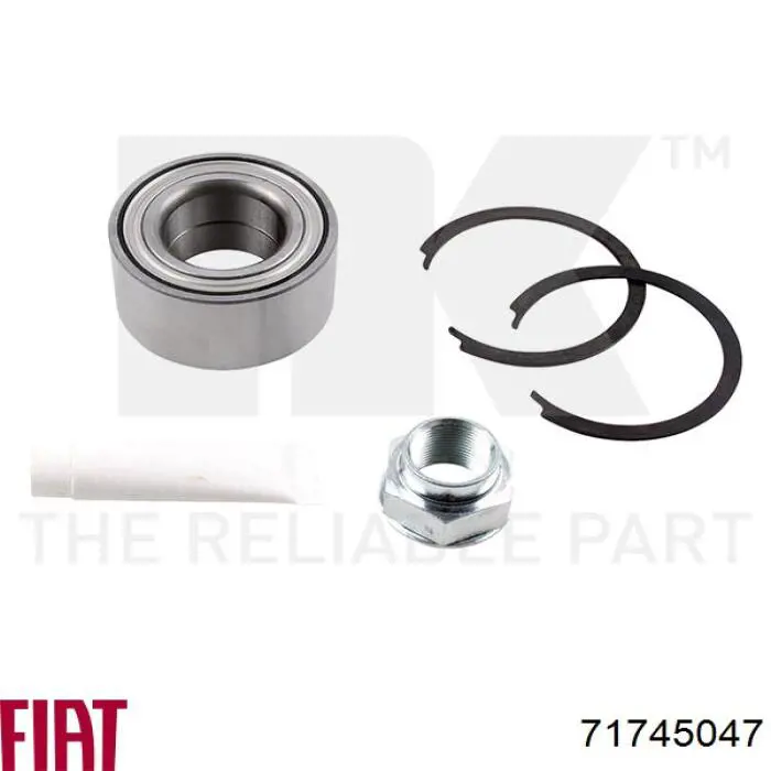 Комплект підшипник маточини передньої Fiat/Alfa/Lancia 71745047 ціна, від 22.21 USD