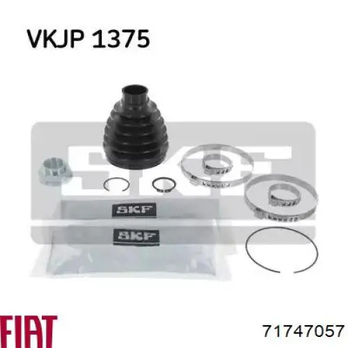 Пильник гранати зовнішній, правий Fiat/Alfa/Lancia 71747057 ціна, від 16.32 USD