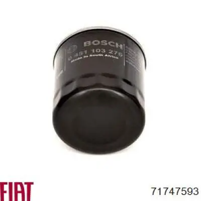 Купити 71747593 Fiat/Alfa/Lancia Фільтр очищення масла відцентровий