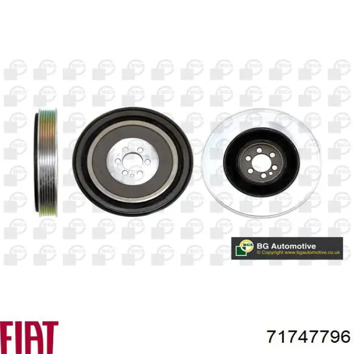 Шків колінвала (демпфер ) Fiat/Alfa/Lancia 71747796 ціна, від 56.98 USD