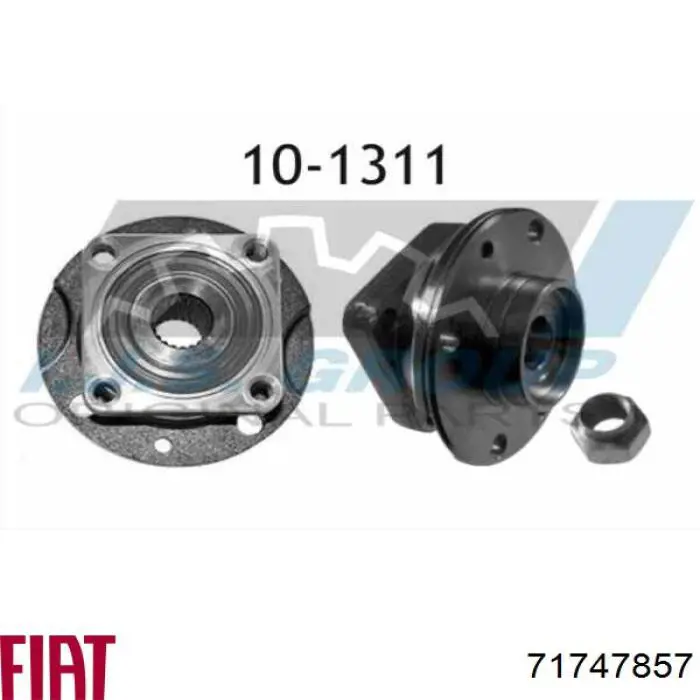 Маточина переднього колеса Fiat/Alfa/Lancia 71747857