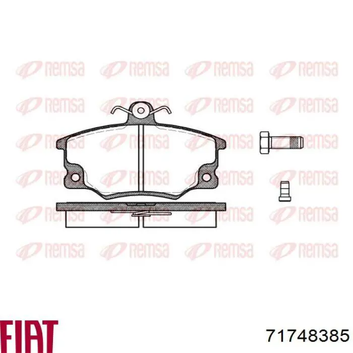 Гальмівні колодки Fiat/Alfa/Lancia 71748385 ціна, від 16.20 USD