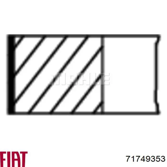 Купити 71749353 Fiat/Alfa/Lancia Кільця поршневі на 1 циліндр, STD.