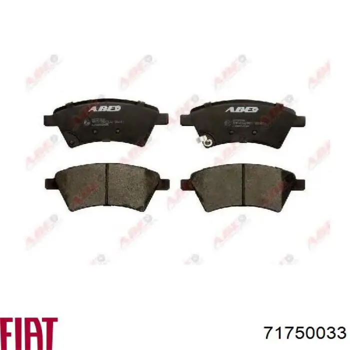 Гальмівні колодки Fiat/Alfa/Lancia 71750033 ціна, від 25.64 USD