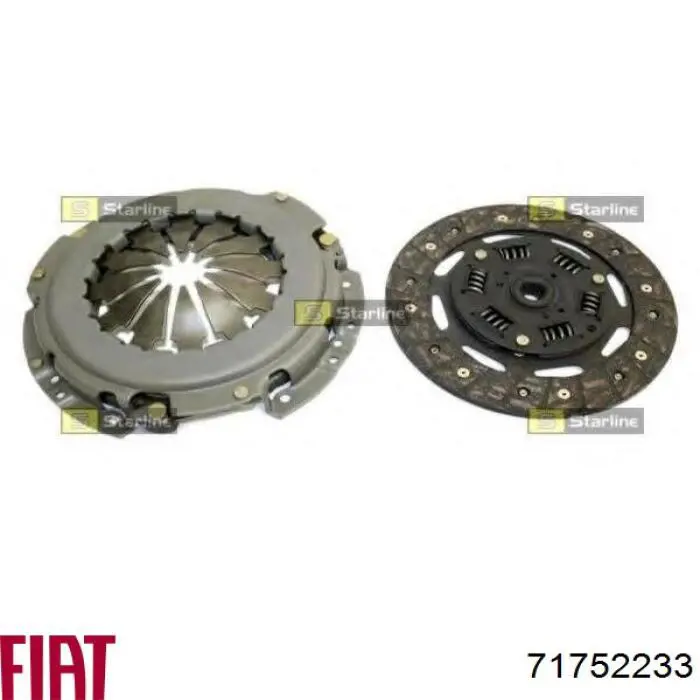 Комплект зчеплення (3 частини) Fiat/Alfa/Lancia 71752233 ціна, від 61.83 USD