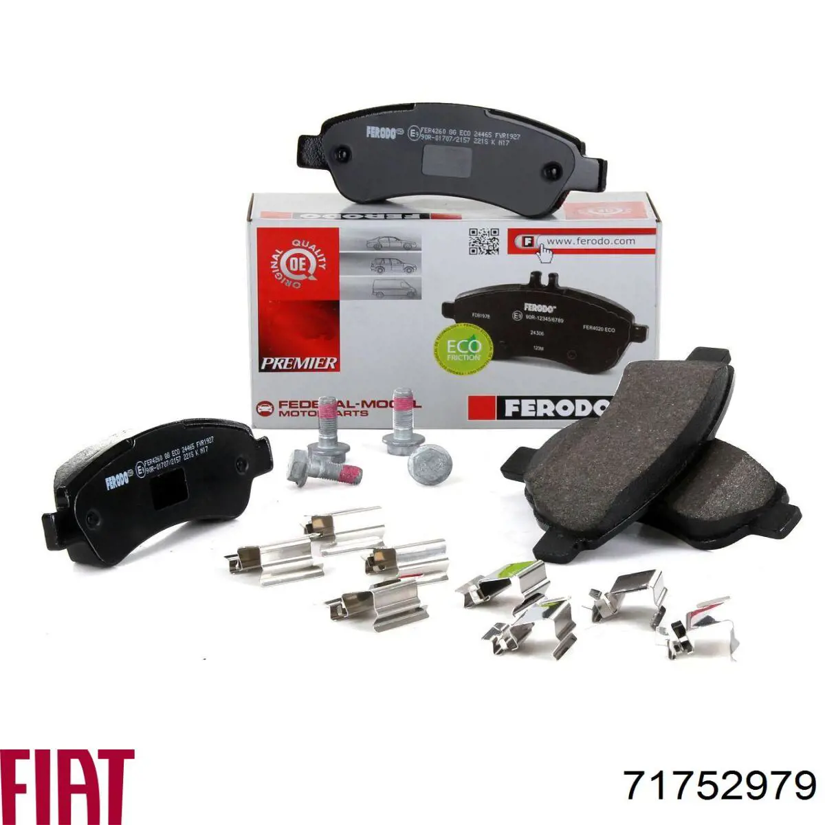 Гальмівні колодки Fiat/Alfa/Lancia 71752979 ціна, від 19.42 USD