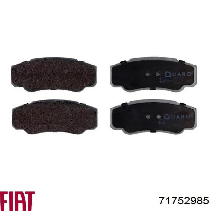 Задні гальмівні колодки Fiat/Alfa/Lancia 71752985 ціна, від 15.91 USD
