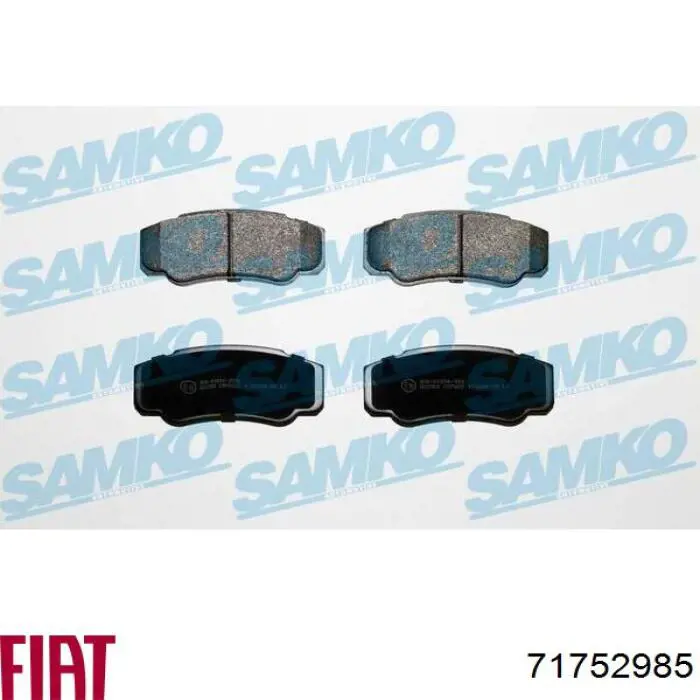 Купити 71752985 Fiat/Alfa/Lancia Задні колодки