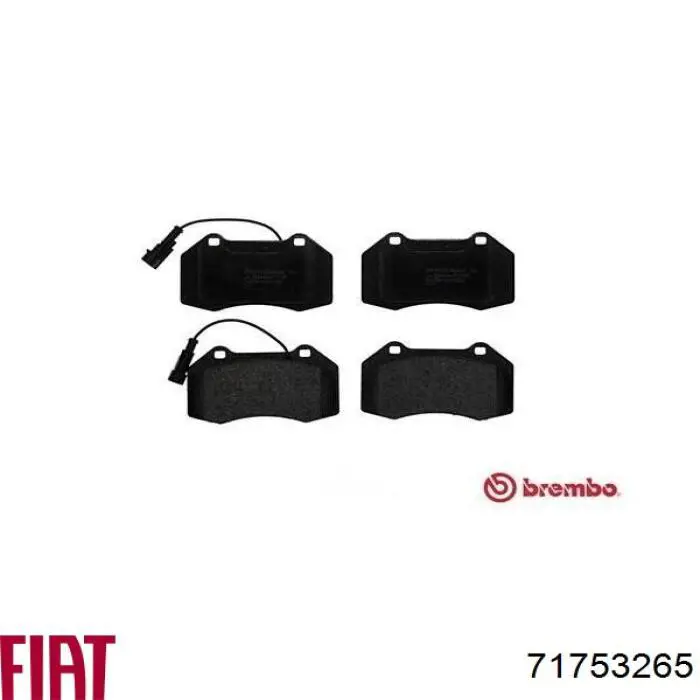Гальмівні колодки Fiat/Alfa/Lancia 71753265 ціна, від 30.79 USD