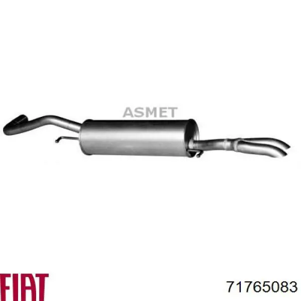 Вихлоп Fiat/Alfa/Lancia 71765083 ціна, від 64.79 USD