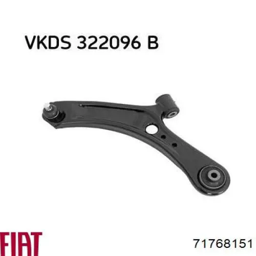 Купити 71768151 Fiat/Alfa/Lancia Лівий важіль передній нижній підвіски