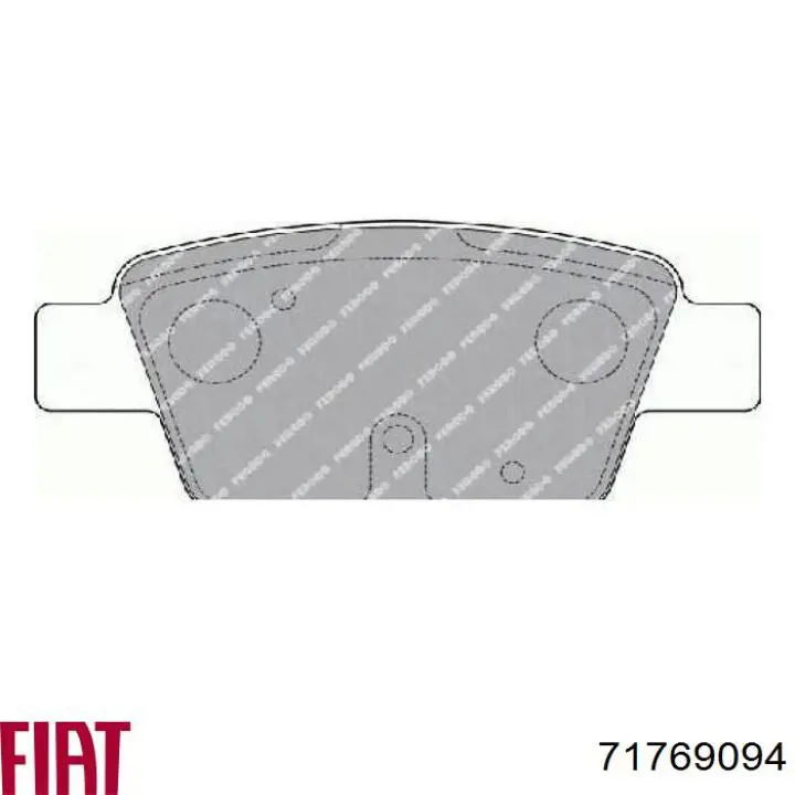 Задні гальмівні колодки Fiat/Alfa/Lancia 71769094 ціна, від 19.97 USD