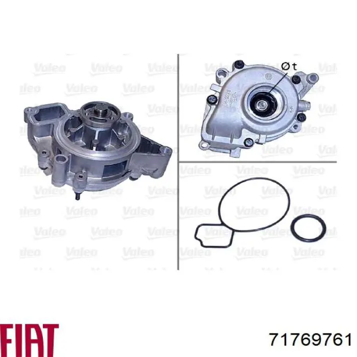 Помпа охолодження Fiat/Alfa/Lancia 71769761 ціна, від 41.87 USD