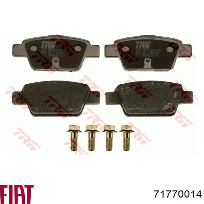 Купити 71770014 Fiat/Alfa/Lancia Задні колодки