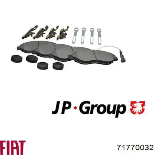 Купити 71770032 Fiat/Alfa/Lancia Колодки гальмівні передні, дискові