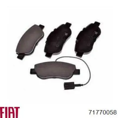 Купити 71770058 Fiat/Alfa/Lancia Колодки гальмівні передні, дискові