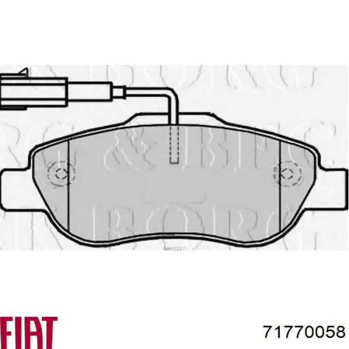 Гальмівні колодки Fiat/Alfa/Lancia 71770058 ціна, від 29.11 USD