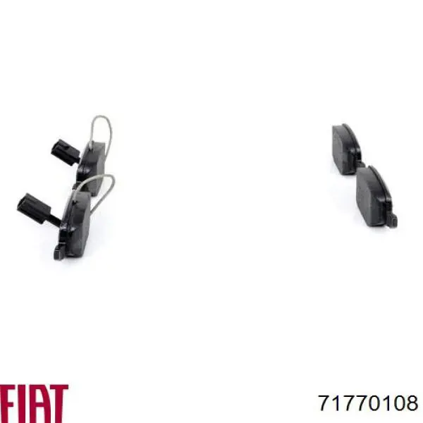 71770108 Fiat/Alfa/Lancia Колодки гальмівні задні, дискові