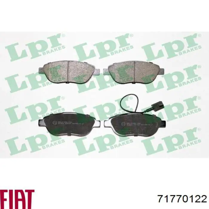 71770122 Fiat/Alfa/Lancia Передні гальмівні колодки