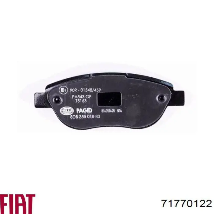 Купити 71770122 Fiat/Alfa/Lancia Колодки гальмівні передні, дискові