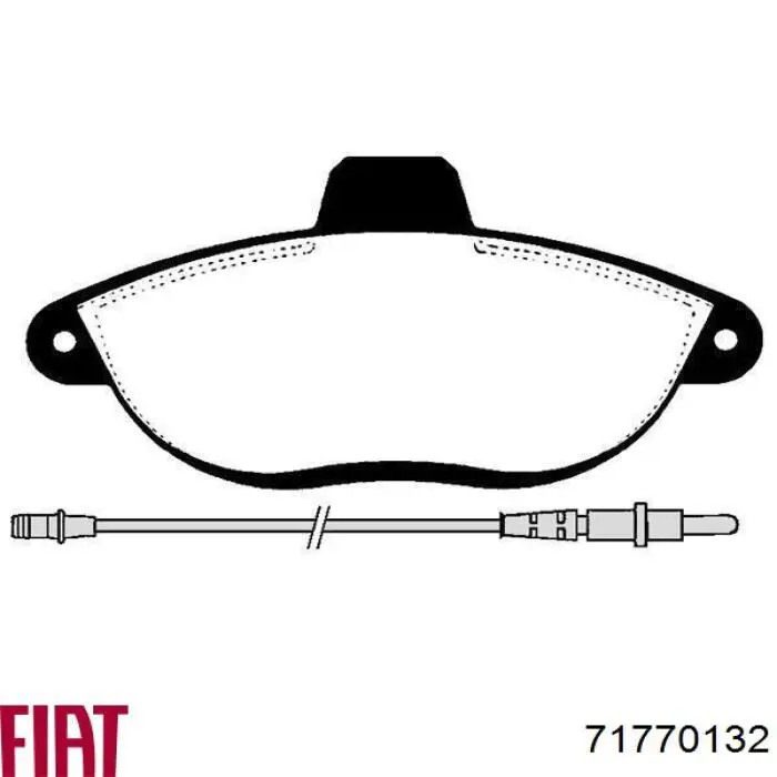 Купити 71770132 Fiat/Alfa/Lancia Колодки гальмівні передні, дискові