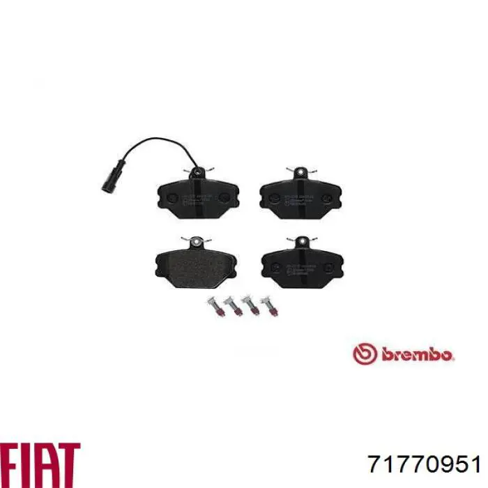 Купити 71770951 Fiat/Alfa/Lancia Колодки гальмівні передні, дискові