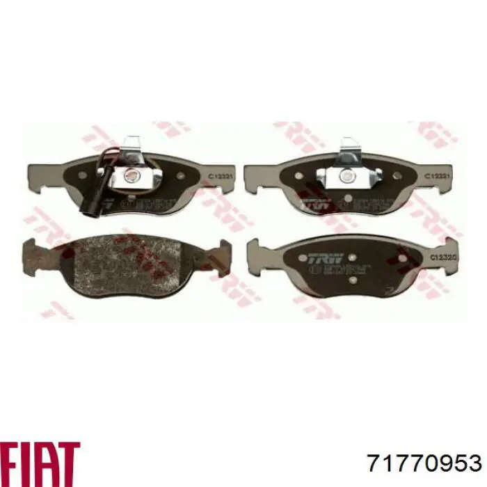 Гальмівні колодки Fiat/Alfa/Lancia 71770953 ціна, від 16.49 USD
