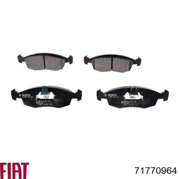 Купити 71770964 Fiat/Alfa/Lancia Колодки гальмівні передні, дискові