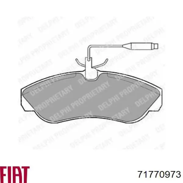 Гальмівні колодки Fiat/Alfa/Lancia 71770973 ціна, від 20.87 USD