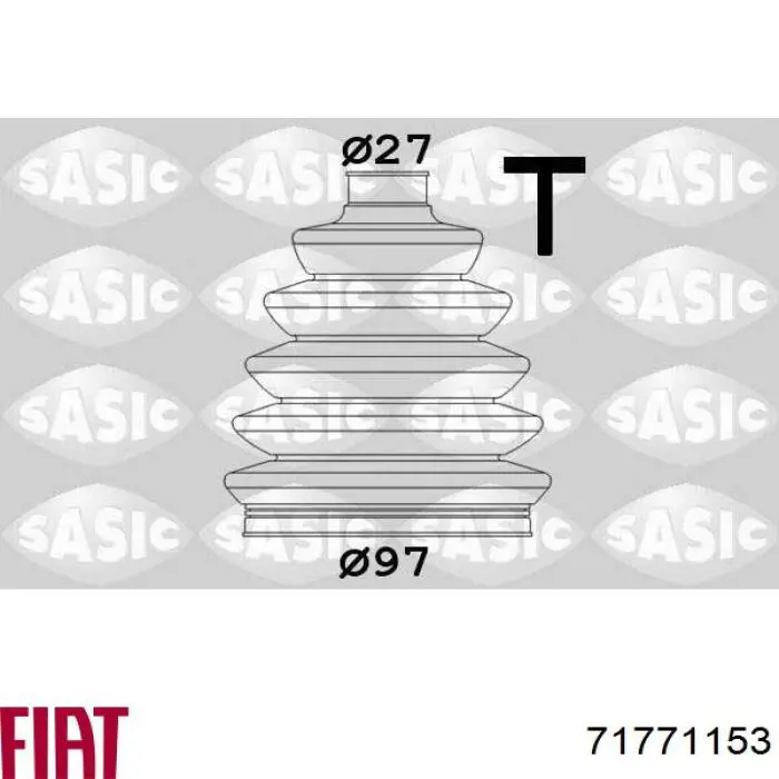 Купити 71771153 Fiat/Alfa/Lancia Пильник шарніра приводу