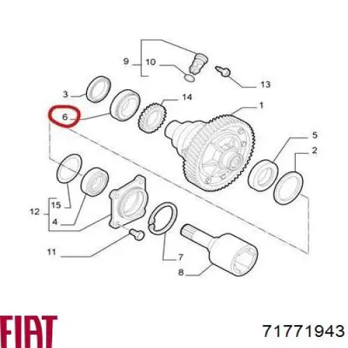 1609528880 Peugeot/Citroen Підшипник головного вала МКПП