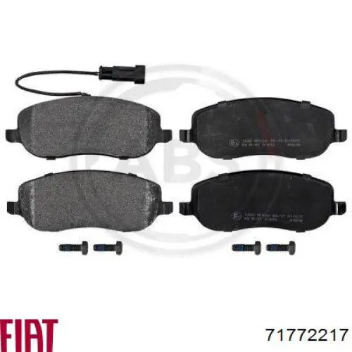 Купити 71772217 Fiat/Alfa/Lancia Колодки гальмівні передні, дискові